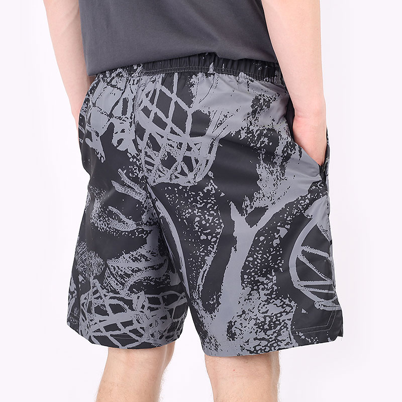 мужские черные шорты  Jordan Flight Printed Poolside Shorts CZ4749-010 - цена, описание, фото 5